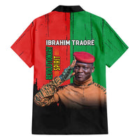 Ibrahim Traore Family Matching Long Sleeve Bodycon Dress and Hawaiian Shirt Faso Rises Our Soil Our Rules