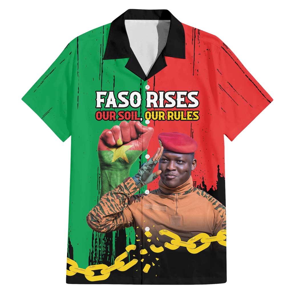 Ibrahim Traore Family Matching Mermaid Dress and Hawaiian Shirt Faso Rises Our Soil Our Rules