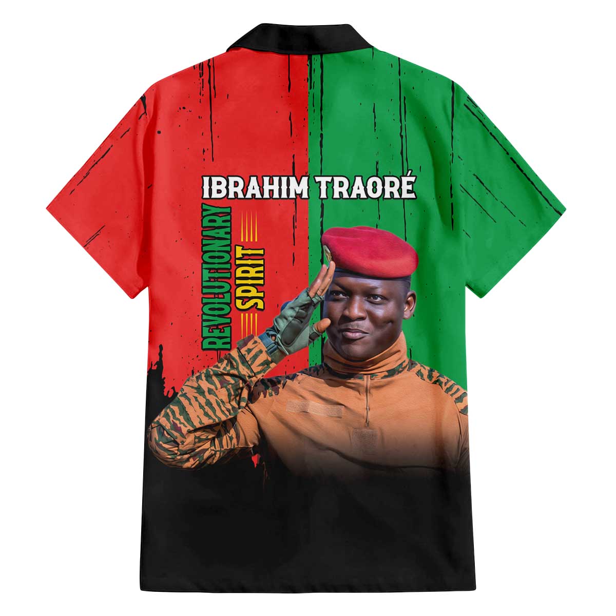 Ibrahim Traore Family Matching Off The Shoulder Long Sleeve Dress and Hawaiian Shirt Faso Rises Our Soil Our Rules
