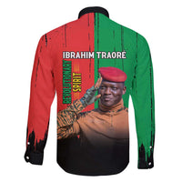 Ibrahim Traore Family Matching Off Shoulder Maxi Dress and Hawaiian Shirt Faso Rises Our Soil Our Rules