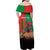Ibrahim Traore Family Matching Off Shoulder Maxi Dress and Hawaiian Shirt Faso Rises Our Soil Our Rules