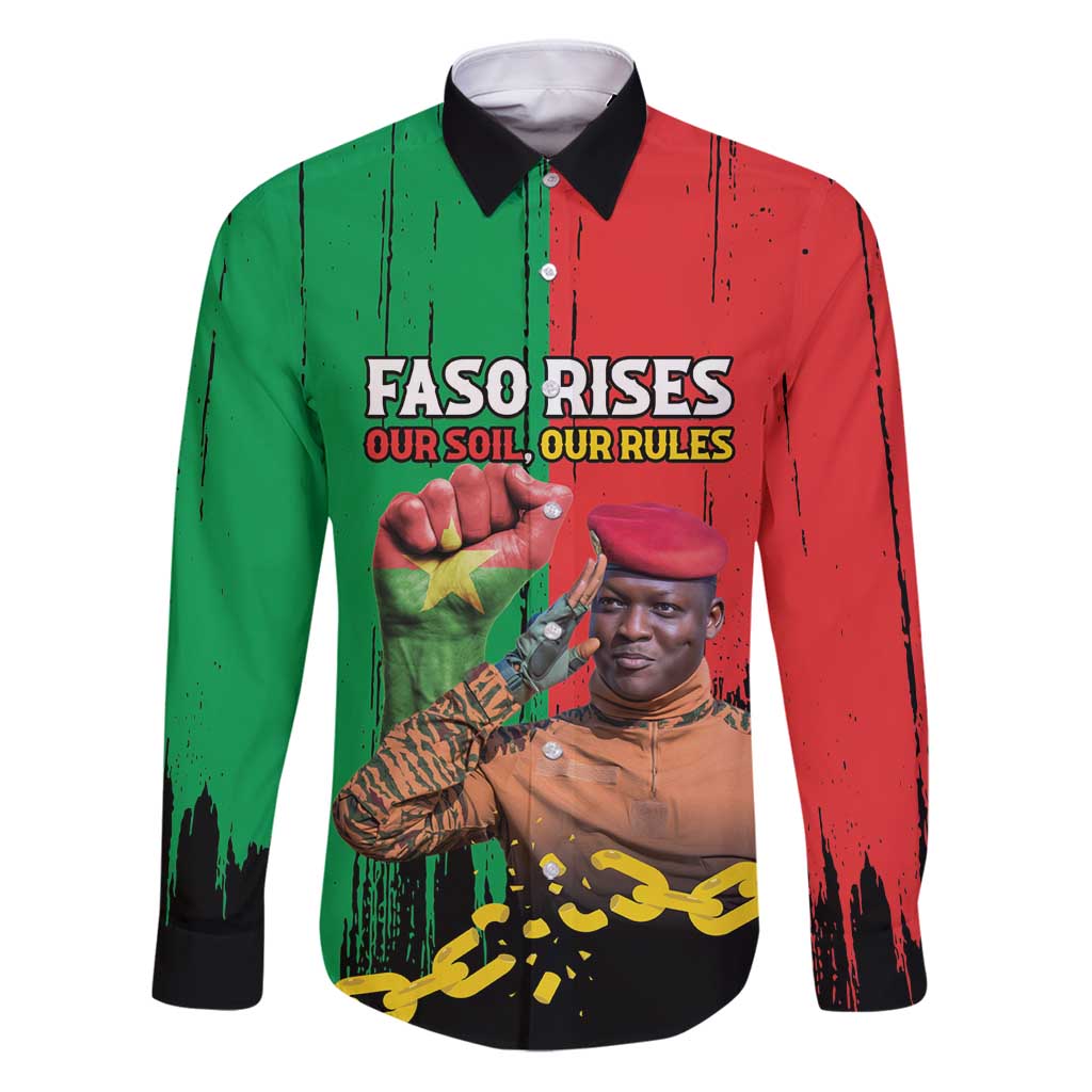 Ibrahim Traore Family Matching Puletasi and Hawaiian Shirt Faso Rises Our Soil Our Rules