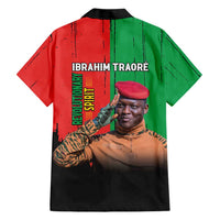 Ibrahim Traore Family Matching Short Sleeve Bodycon Dress and Hawaiian Shirt Faso Rises Our Soil Our Rules