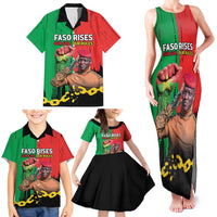 Ibrahim Traore Family Matching Tank Maxi Dress and Hawaiian Shirt Faso Rises Our Soil Our Rules