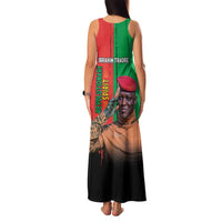 Ibrahim Traore Family Matching Tank Maxi Dress and Hawaiian Shirt Faso Rises Our Soil Our Rules
