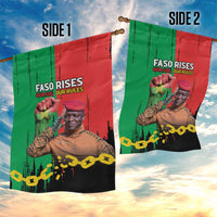 Ibrahim Traore Garden Flag Faso Rises Our Soil Our Rules