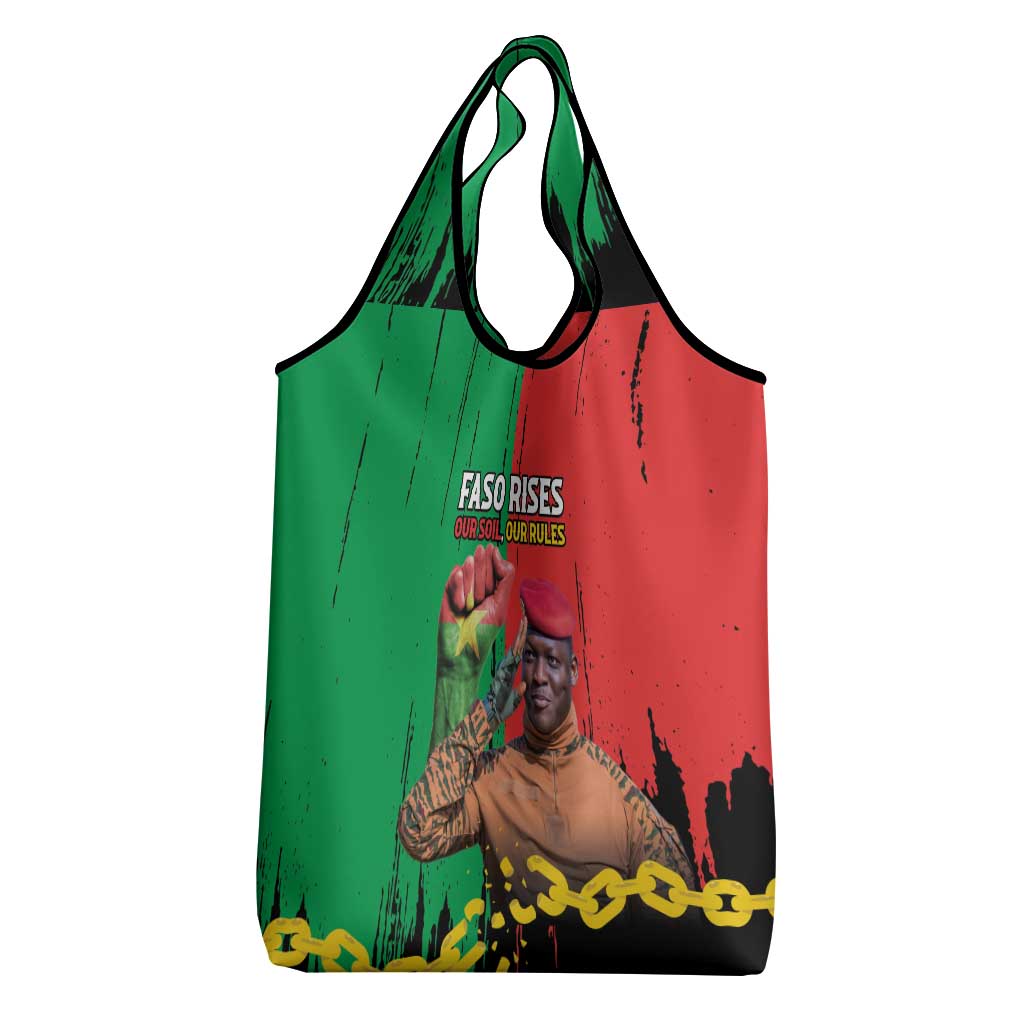 Ibrahim Traore Grocery Bag Faso Rises Our Soil Our Rules