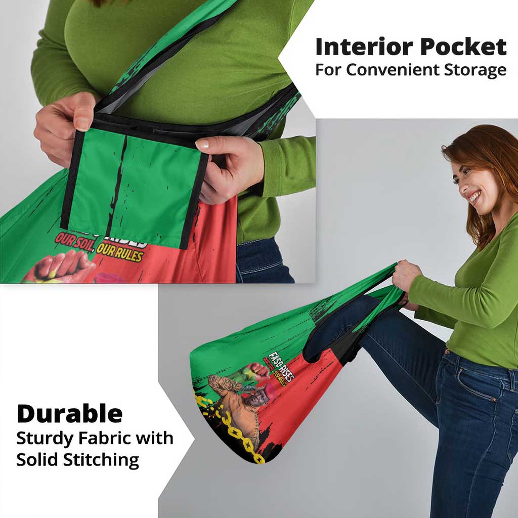 Ibrahim Traore Grocery Bag Faso Rises Our Soil Our Rules