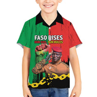 Ibrahim Traore Kid Hawaiian Shirt Faso Rises Our Soil Our Rules