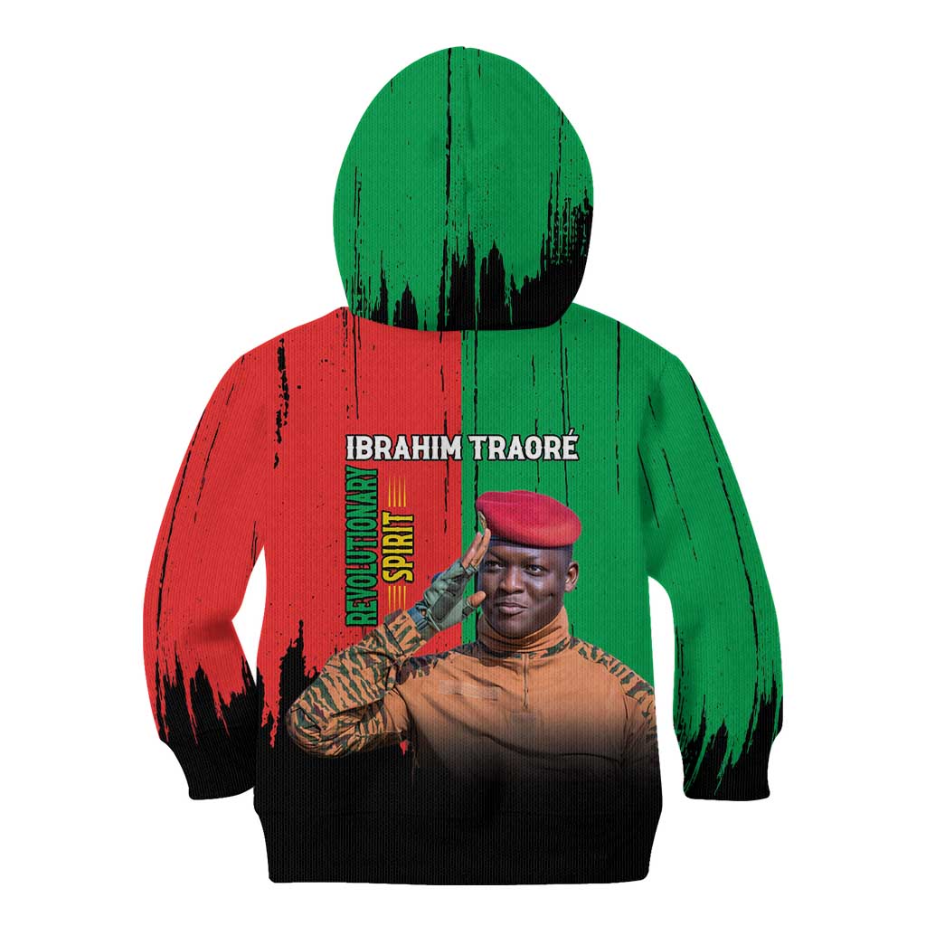 Ibrahim Traore Kid Hoodie Faso Rises Our Soil Our Rules