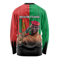Ibrahim Traore Long Sleeve Shirt Faso Rises Our Soil Our Rules