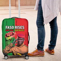Ibrahim Traore Luggage Cover Faso Rises Our Soil Our Rules
