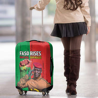 Ibrahim Traore Luggage Cover Faso Rises Our Soil Our Rules
