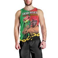 Ibrahim Traore Men Tank Top Faso Rises Our Soil Our Rules