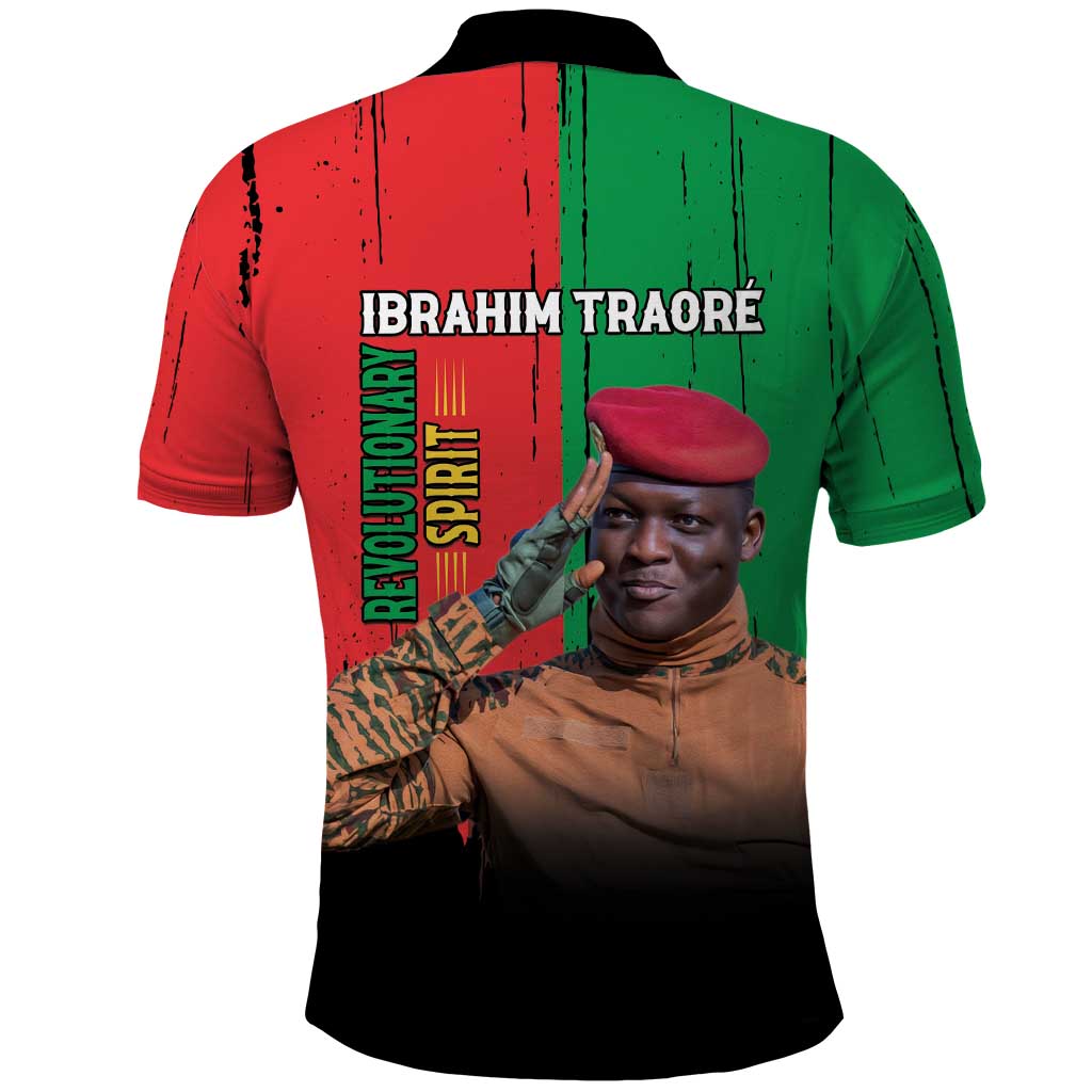 Ibrahim Traore Polo Shirt Faso Rises Our Soil Our Rules