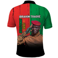Ibrahim Traore Polo Shirt Faso Rises Our Soil Our Rules