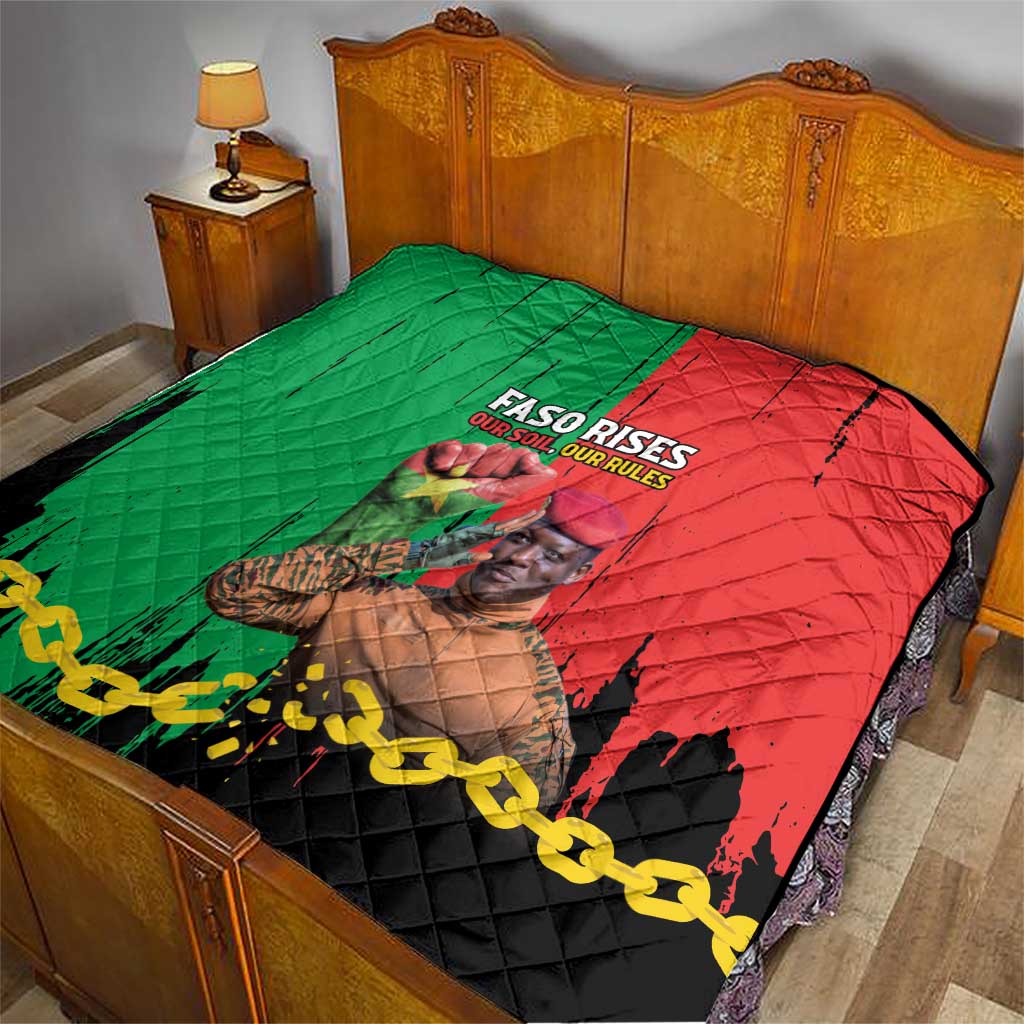 Ibrahim Traore Quilt Faso Rises Our Soil Our Rules