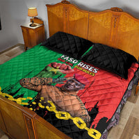 Ibrahim Traore Quilt Bed Set Faso Rises Our Soil Our Rules