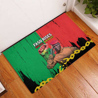 Ibrahim Traore Rubber Doormat Faso Rises Our Soil Our Rules