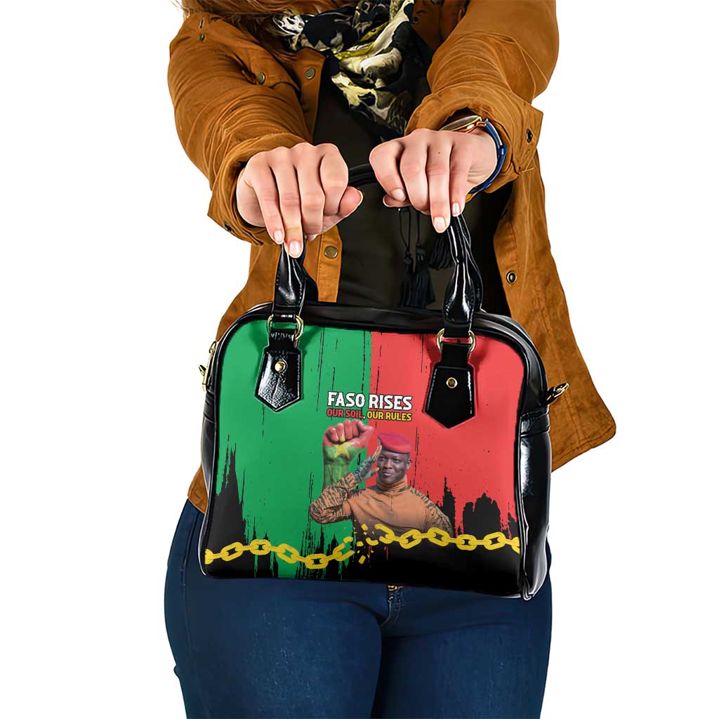 Ibrahim Traore Shoulder Handbag Faso Rises Our Soil Our Rules
