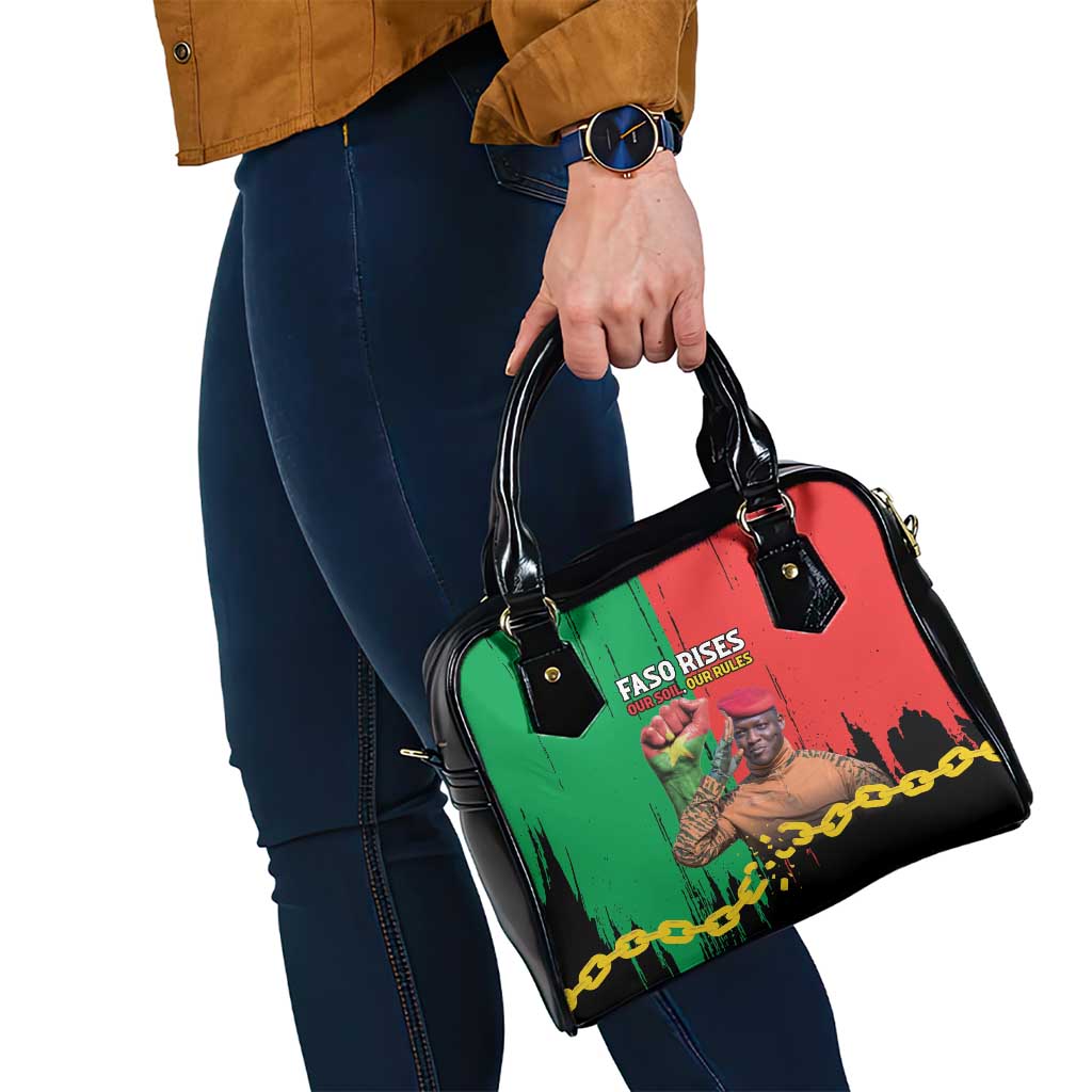 Ibrahim Traore Shoulder Handbag Faso Rises Our Soil Our Rules