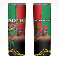 Ibrahim Traore Skinny Tumbler Faso Rises Our Soil Our Rules