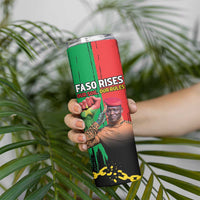 Ibrahim Traore Skinny Tumbler Faso Rises Our Soil Our Rules