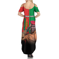 Ibrahim Traore Summer Maxi Dress Faso Rises Our Soil Our Rules