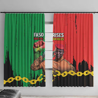 Ibrahim Traore Window Curtain Faso Rises Our Soil Our Rules