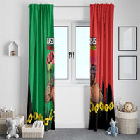 Ibrahim Traore Window Curtain Faso Rises Our Soil Our Rules