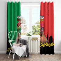 Ibrahim Traore Window Curtain Faso Rises Our Soil Our Rules