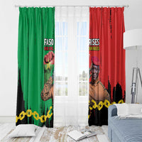 Ibrahim Traore Window Curtain Faso Rises Our Soil Our Rules