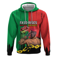 Ibrahim Traore Zip Hoodie Faso Rises Our Soil Our Rules