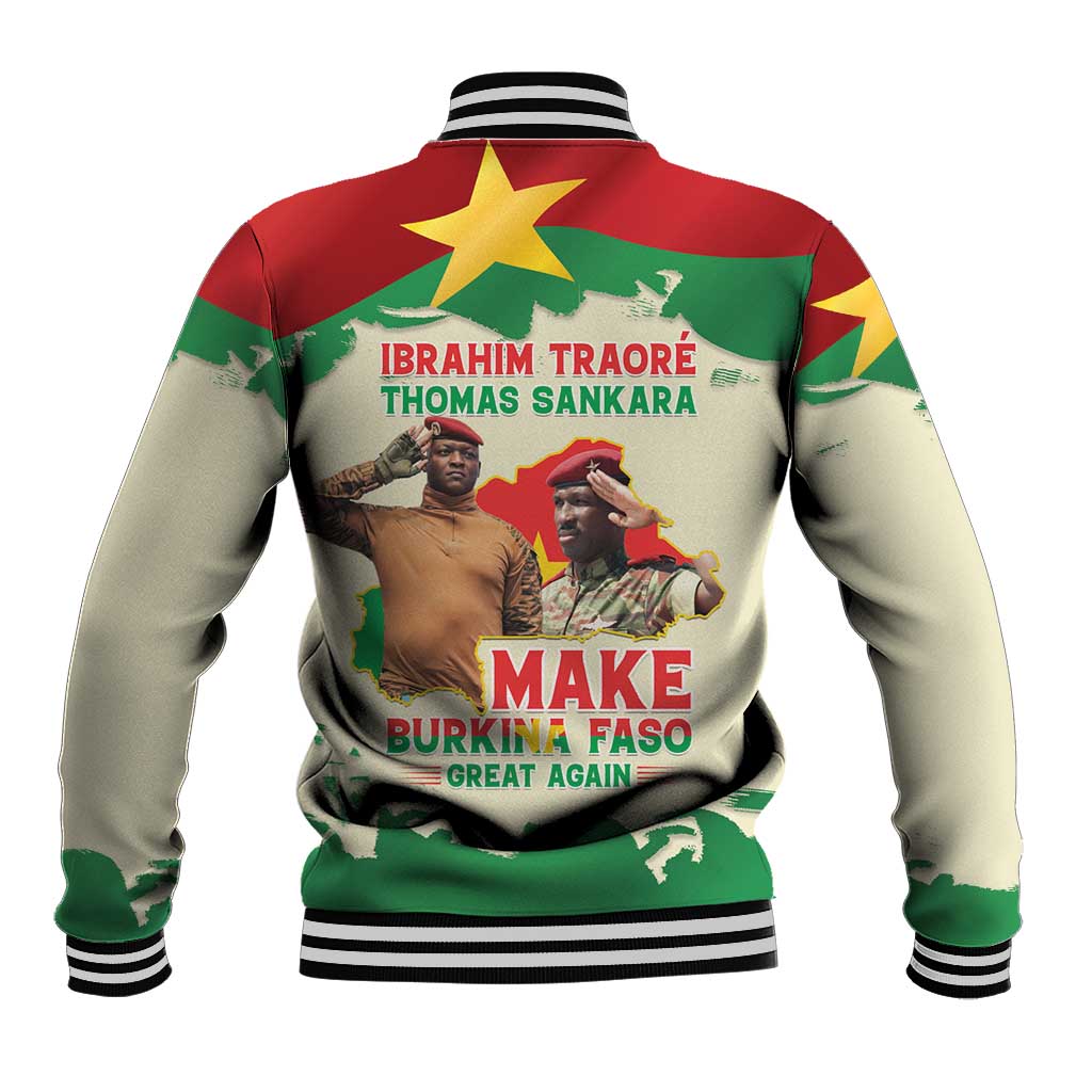 Ibrahim Traore Thomas Sankara Baseball Jacket Make Burkina Faso Great Again
