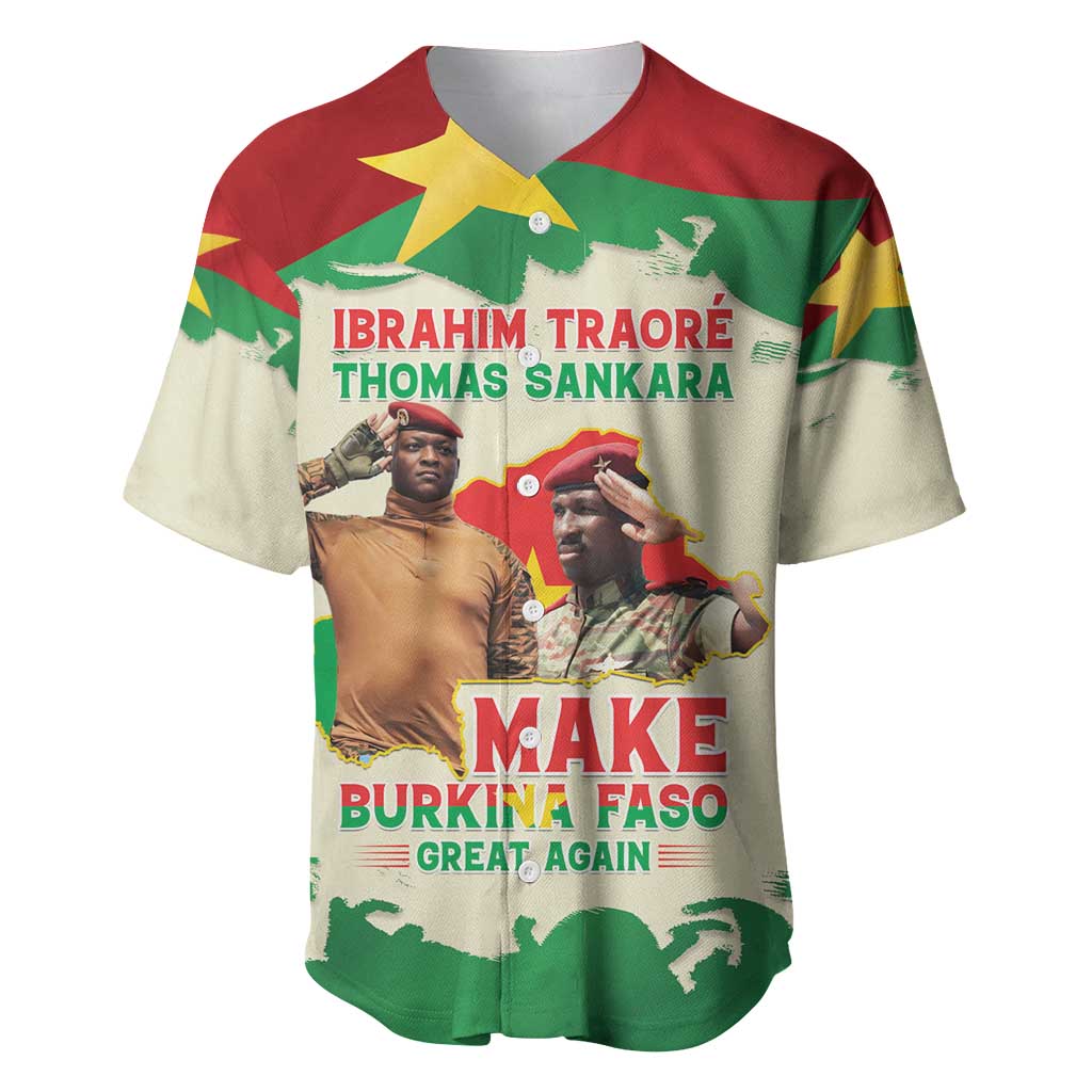 Ibrahim Traore Thomas Sankara Baseball Jersey Make Burkina Faso Great Again