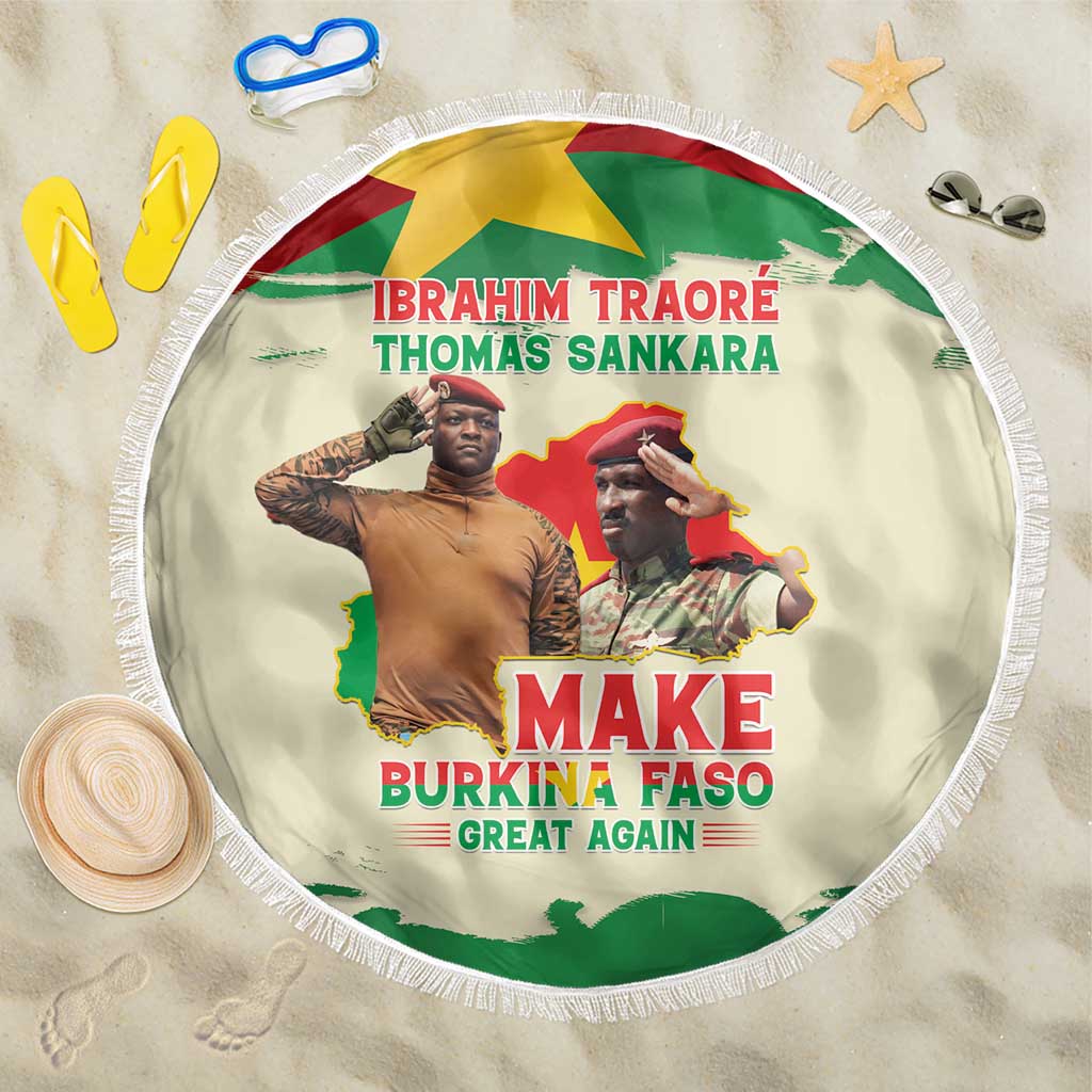 Ibrahim Traore Thomas Sankara Beach Blanket Make Burkina Faso Great Again