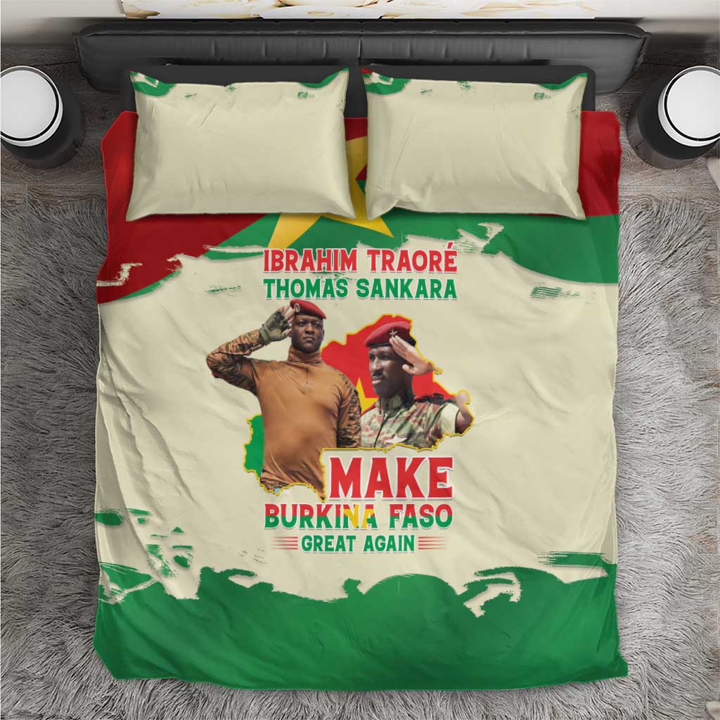 Ibrahim Traore Thomas Sankara Bedding Set Make Burkina Faso Great Again
