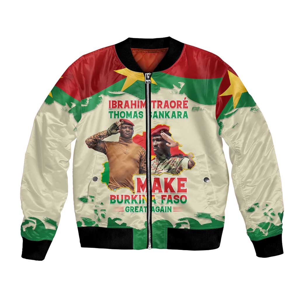 Ibrahim Traore Thomas Sankara Bomber Jacket Make Burkina Faso Great Again