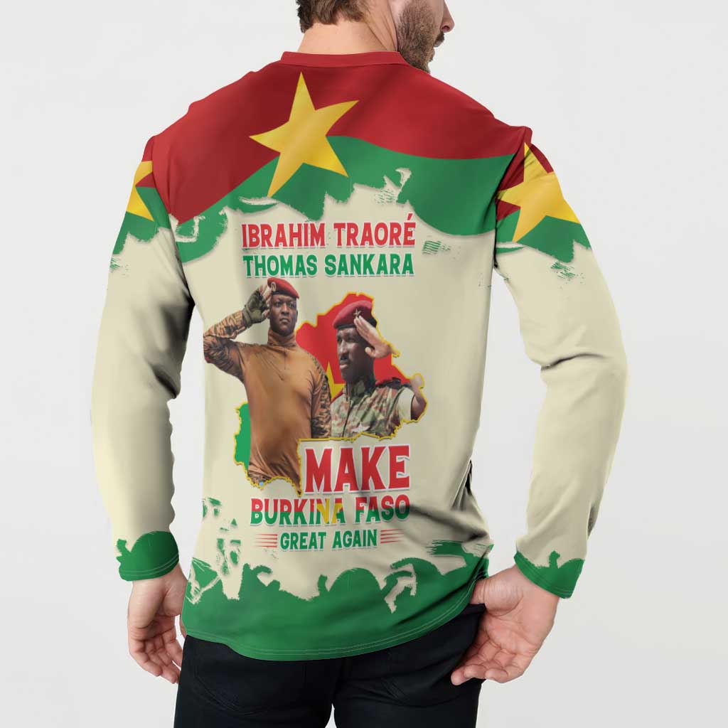 Ibrahim Traore Thomas Sankara Button Sweatshirt Make Burkina Faso Great Again