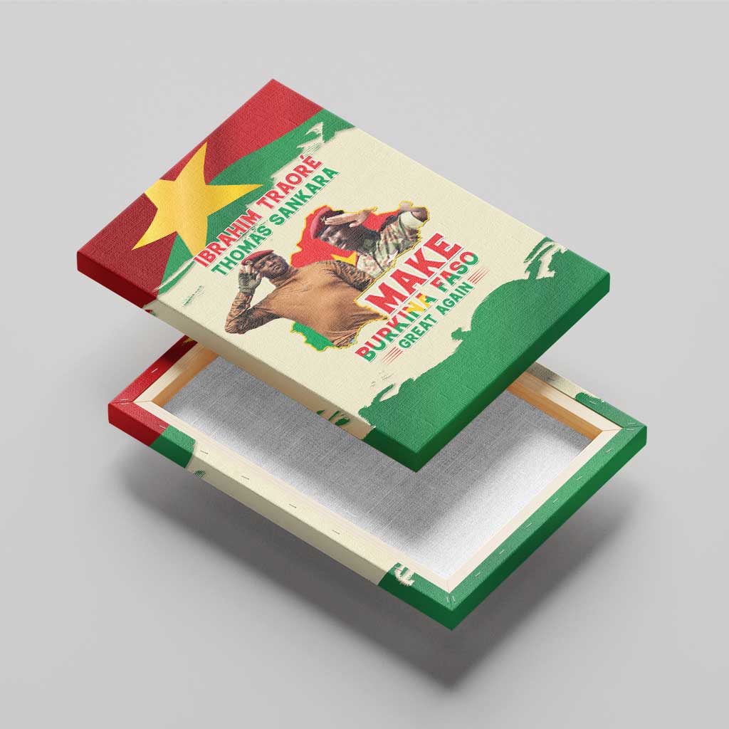 Ibrahim Traore Thomas Sankara Canvas Wall Art Make Burkina Faso Great Again