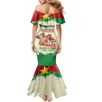 Ibrahim Traore Thomas Sankara Family Matching Mermaid Dress and Hawaiian Shirt Make Burkina Faso Great Again