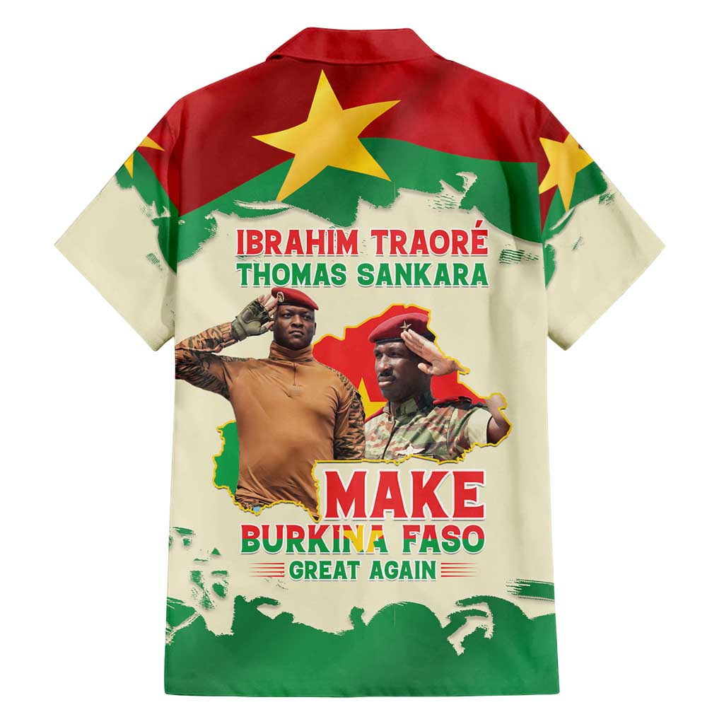 Ibrahim Traore Thomas Sankara Family Matching Off Shoulder Maxi Dress and Hawaiian Shirt Make Burkina Faso Great Again