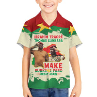 Ibrahim Traore Thomas Sankara Family Matching Off Shoulder Maxi Dress and Hawaiian Shirt Make Burkina Faso Great Again