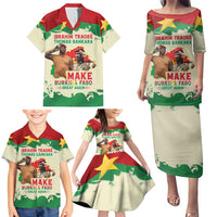 Ibrahim Traore Thomas Sankara Family Matching Puletasi and Hawaiian Shirt Make Burkina Faso Great Again
