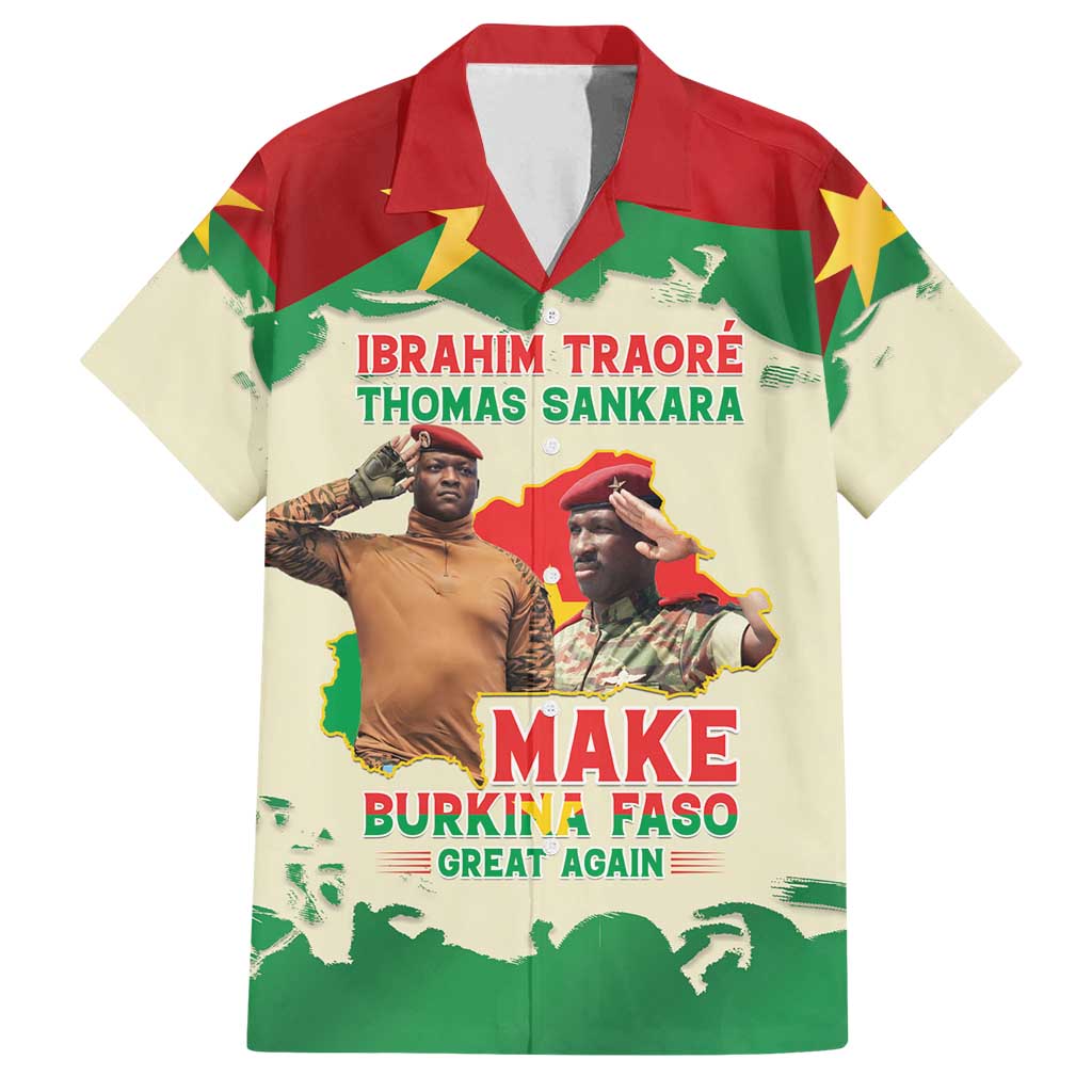 Ibrahim Traore Thomas Sankara Family Matching Puletasi and Hawaiian Shirt Make Burkina Faso Great Again