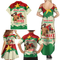 Ibrahim Traore Thomas Sankara Family Matching Summer Maxi Dress and Hawaiian Shirt Make Burkina Faso Great Again