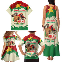 Ibrahim Traore Thomas Sankara Family Matching Tank Maxi Dress and Hawaiian Shirt Make Burkina Faso Great Again