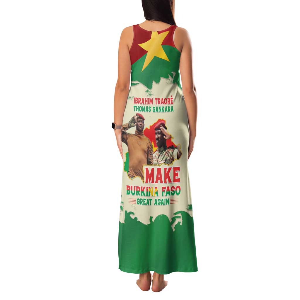 Ibrahim Traore Thomas Sankara Family Matching Tank Maxi Dress and Hawaiian Shirt Make Burkina Faso Great Again