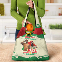 Ibrahim Traore Thomas Sankara Grocery Bag Make Burkina Faso Great Again