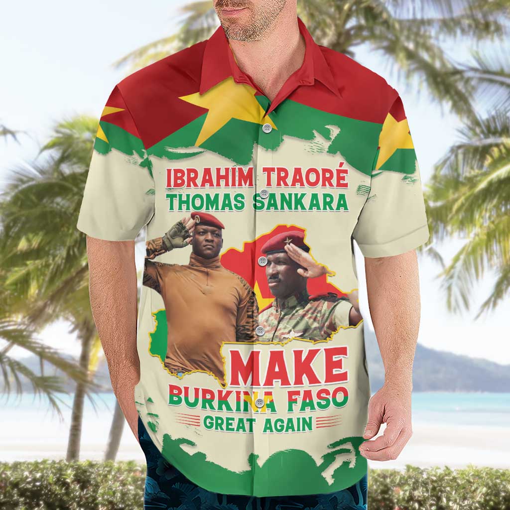 Ibrahim Traore Thomas Sankara Hawaiian Shirt Make Burkina Faso Great Again